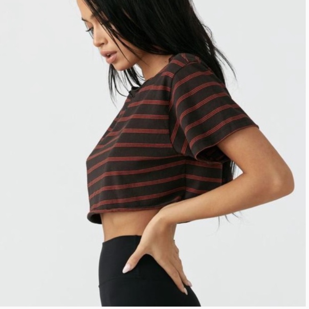 Joah Brown Hot Sauce Cobain Stripe Crop